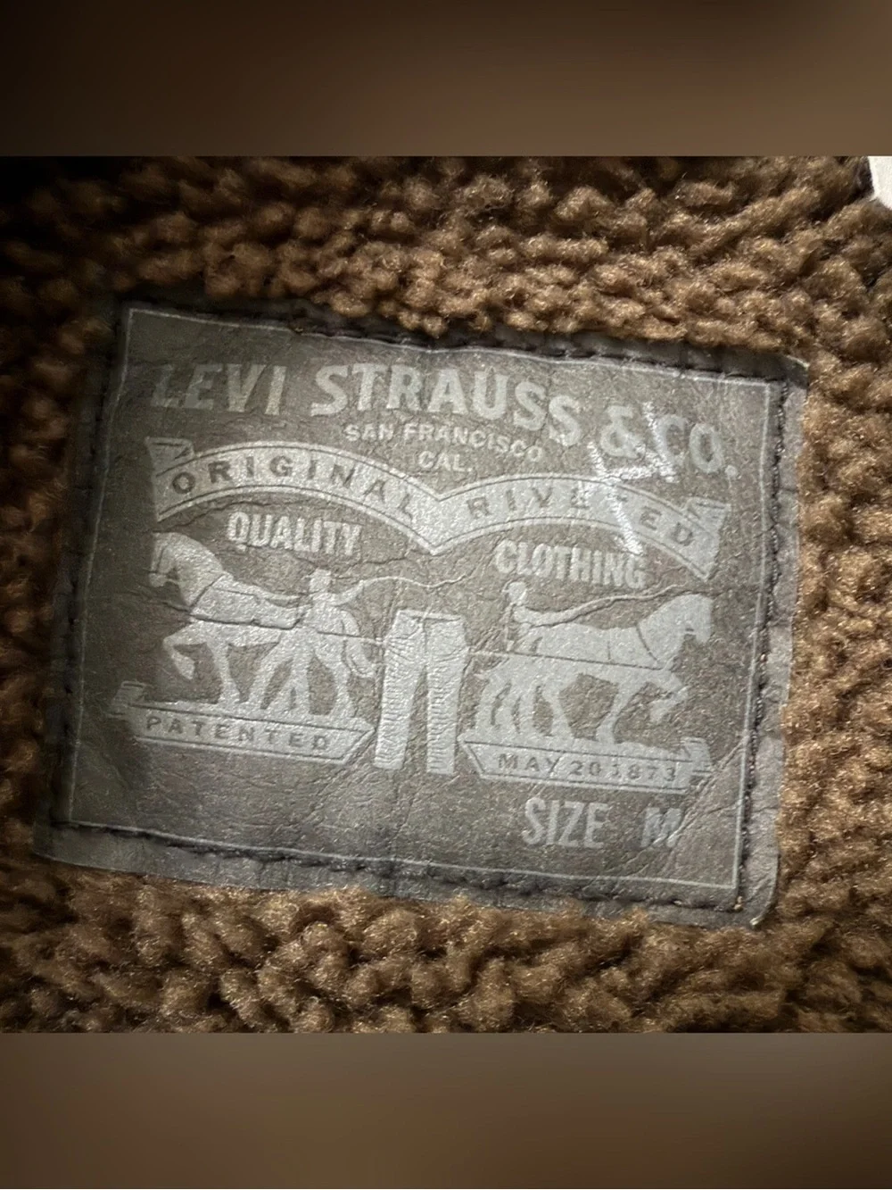 Levi's Brown Sherpa-Lined Corduroy Trucker Jacket - M